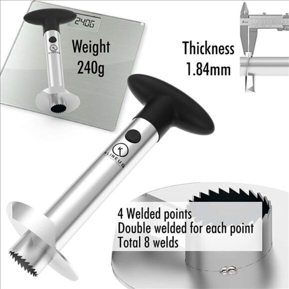 Pineapple Corer and Slicer Tool Food Grade Cutter - Picture 4 of 6